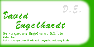 david engelhardt business card